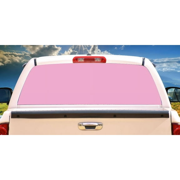 PINK Rear Window Graphic truck view thru vinyl decal back