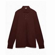 PINK SHORTMAKER LONDON Long Sleeve Cotton Polo Retail $165 This product up large, so would recommend sizing down