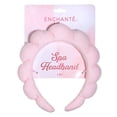 thumbnail image 1 of Enchante Crescent Pink Spa Headband with Soft Comfort Design for Skincare & Makeup, 1 of 8