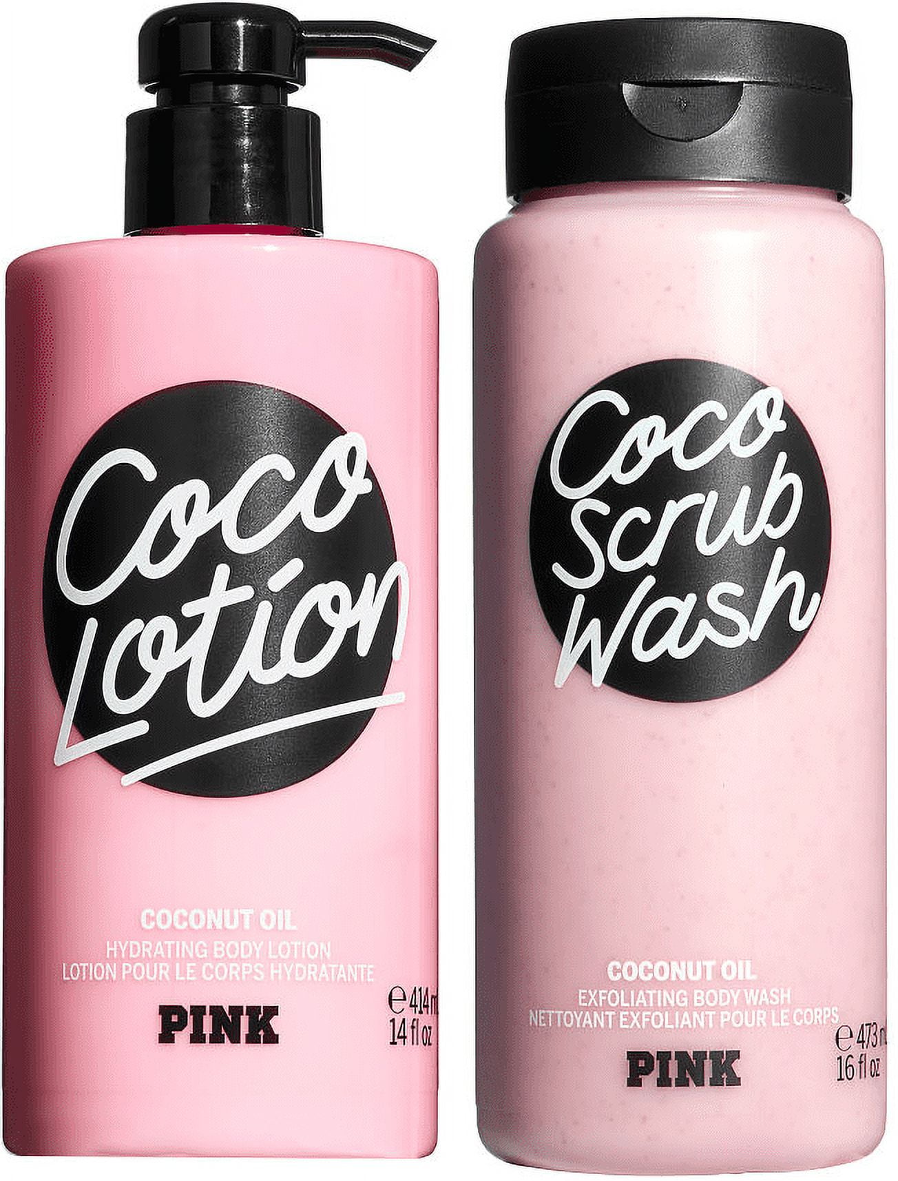 PINK/Victoria's Secret Coco Scrub Wash and Coco Lotion Set of 2