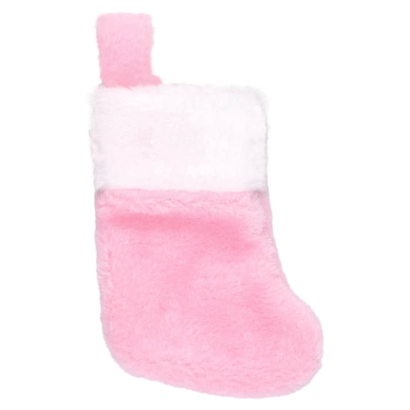 Mini Christmas Stocking, Pink and White, 5", by Holiday Time