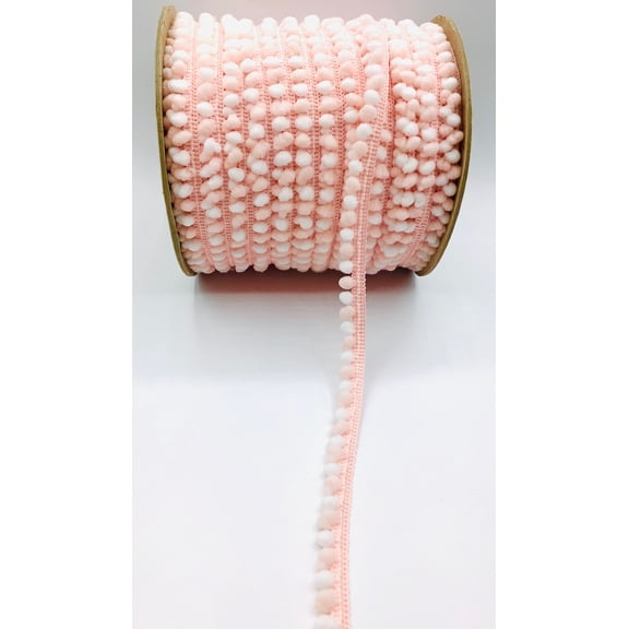 PINK/WHITE 1/2 INCH POLAR PUFF