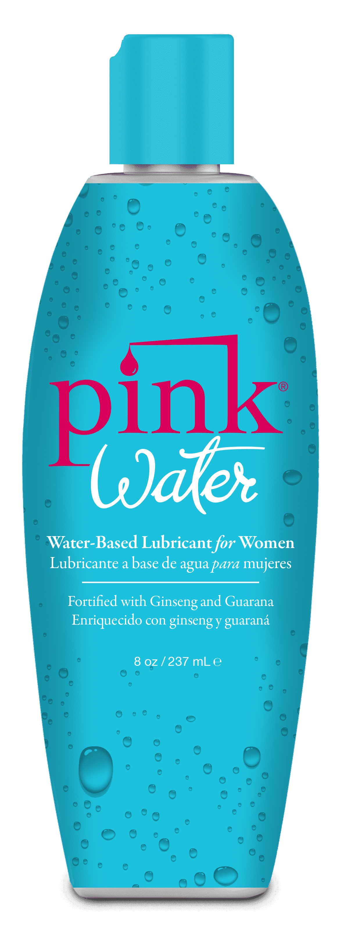 PINK Water-Based Personal Lubricant - Long Lasting, Wet Sexual Lubrication  for Women, 8oz Bottle