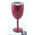 thumbnail image 1 of PINK Wine Glass - Double Walled Vacuum Insulated Stainless Steel 10 Ounce by True North, 1 of 1
