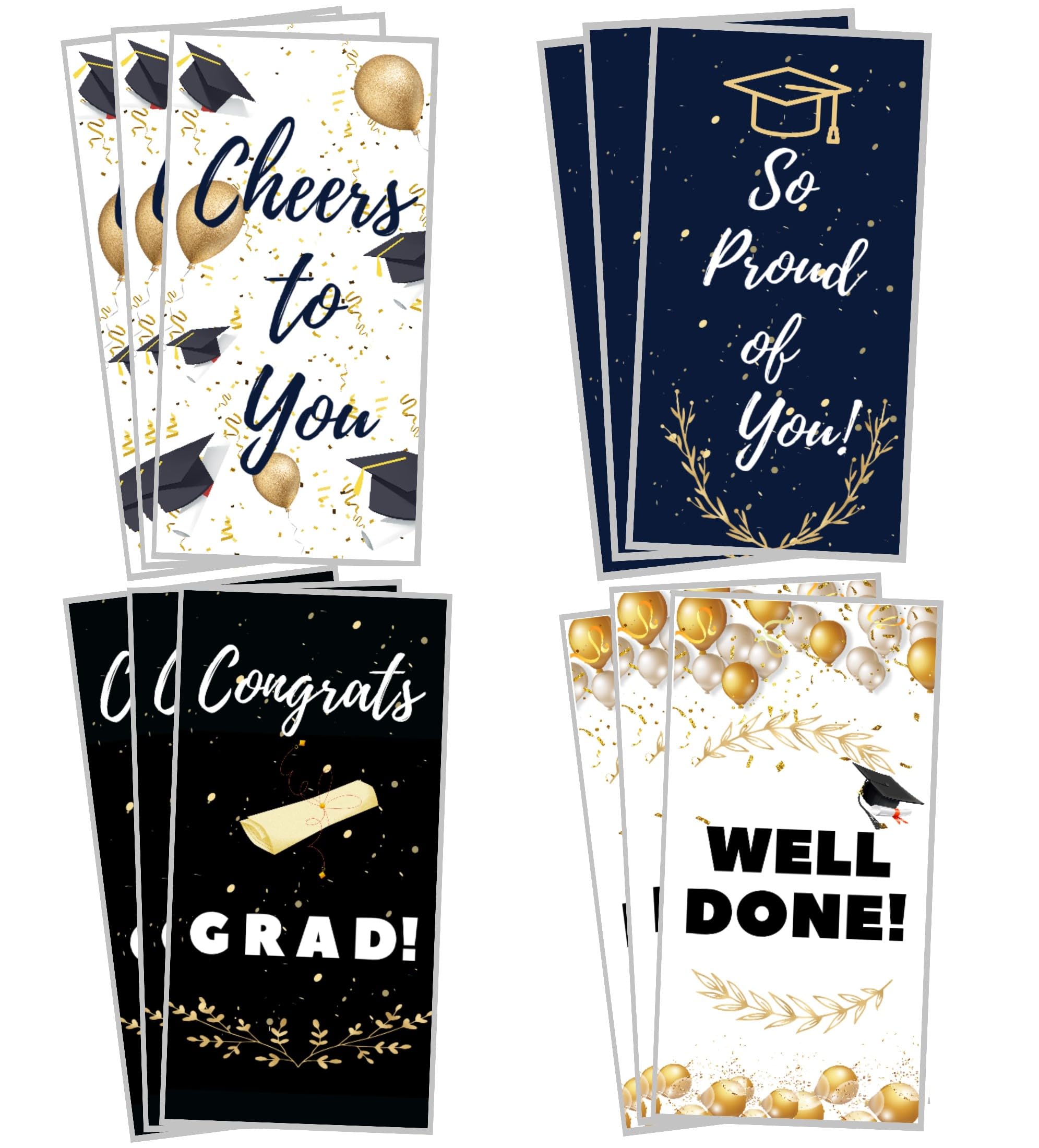 PINKEESEA Graduation Cards 202320 Pack Graduation Greeting Cards