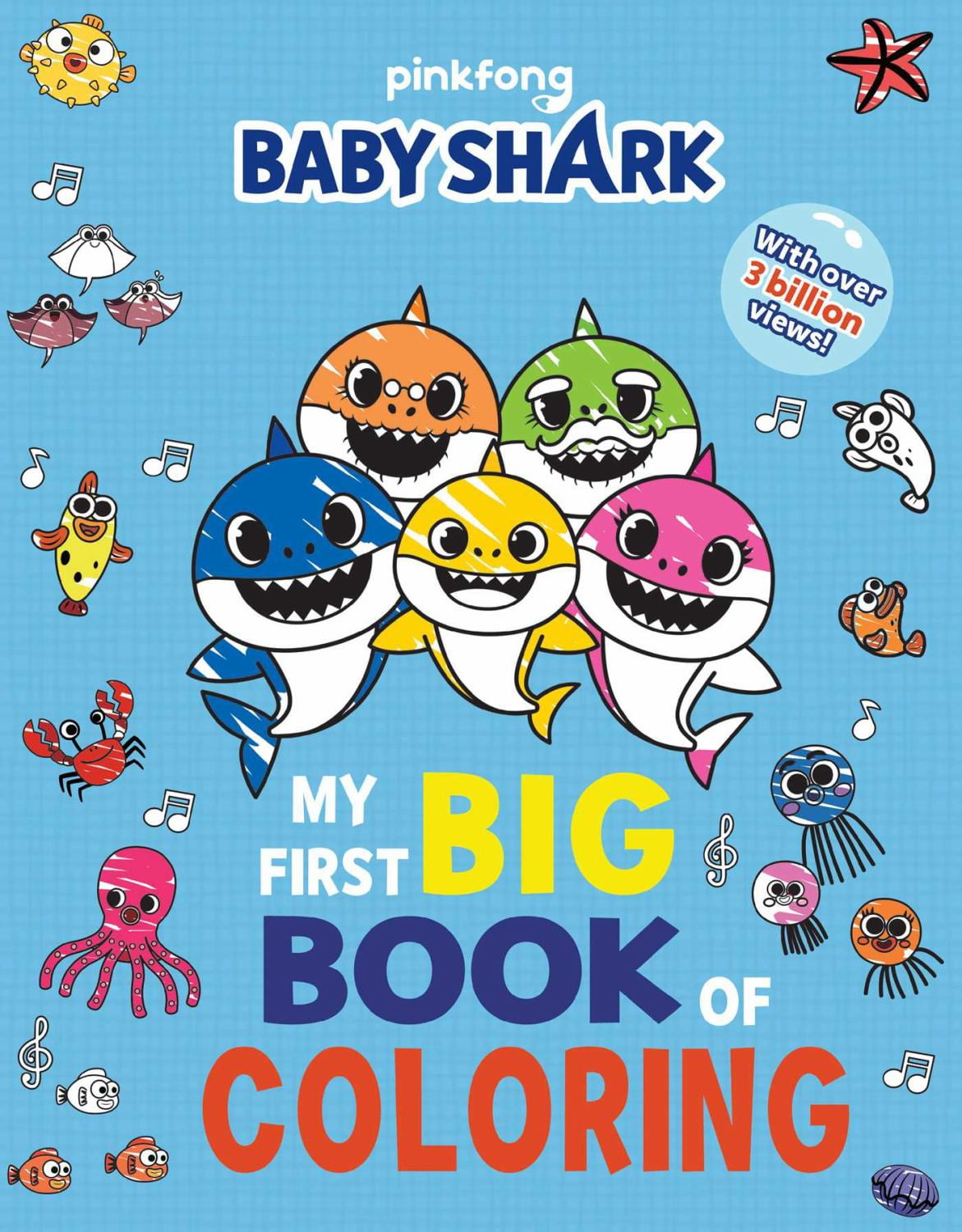 PINKFONG Baby Shark: My First Big Book of Coloring, 192 pages (Paperback)