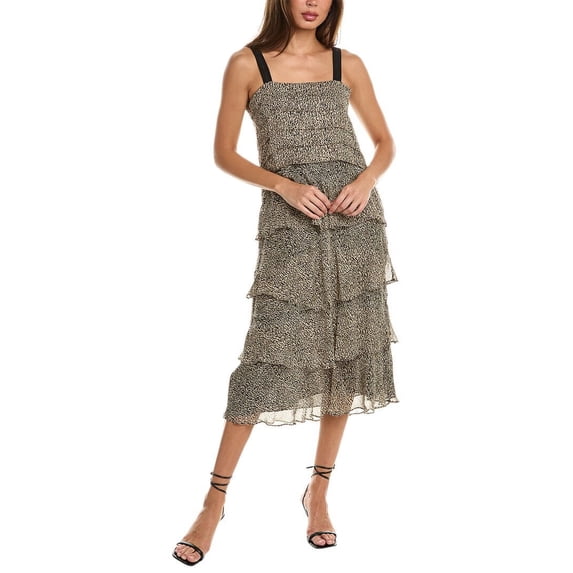 PINKO womens Preferire Maxi Dress, 46, White