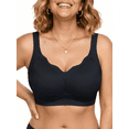 thumbnail image 1 of PINKSIR Plus Size Wireless Bra for Women No Underwire Supportive Push Up Full Coverage Bralette Comfort Everyday Bra, 1 of 9