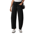 thumbnail image 1 of PINKSIR Women's Barrel Sweatpants High Waisted Wide Leg Lounge Pants with Drawstring and Pockets Baggy Casual Sweat Pants, 1 of 9
