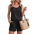 thumbnail image 1 of PINKSIR Womens Romper Sleeveless Tank Top Shorts Jumpsuit Casual Summer Outfit Soft Comfy with Pockets, 1 of 8