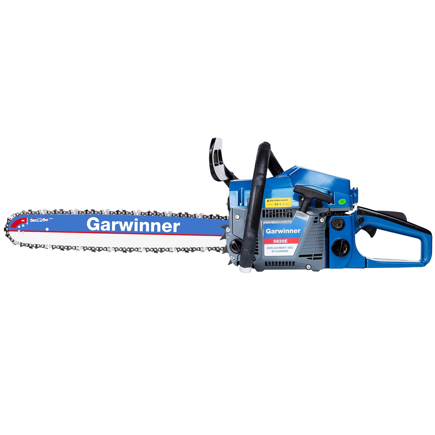 Garwinner 18inch 58CC Gas Chainsaw 2 Stroke Handed Petrol Gasoline