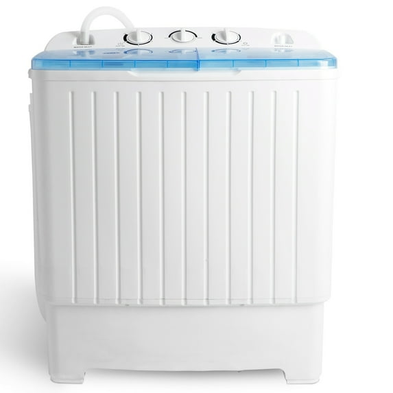 PINKYA Semi/Full-Automatic Portable Washer – Top Load Freestanding Machine – for Home, Apartments & Camping, Multiple Modes Washer: 11 lbs, Spin Cycle: 6.6 lbs.