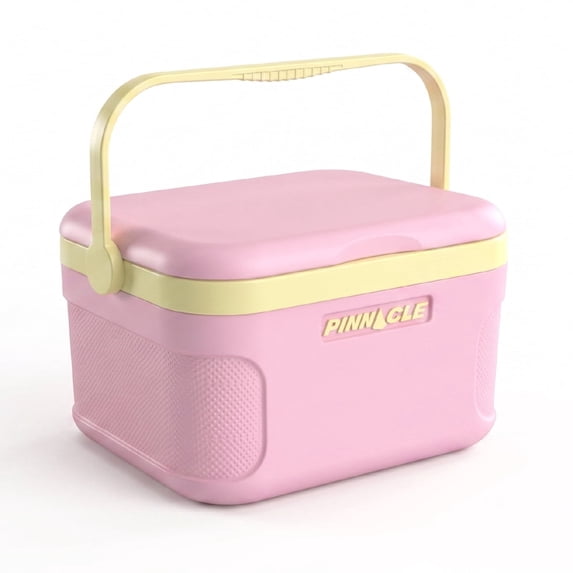PINNACLE Mini Hard Shell Insulated Lunch Cooler 3L with Carry Handle, Pink
