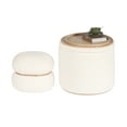 thumbnail image 1 of PINPLUS Storage Ottoman Modern Teddy set Round Ottoman with Storage Set of 2 for Living Room Coffee table, 1 of 9