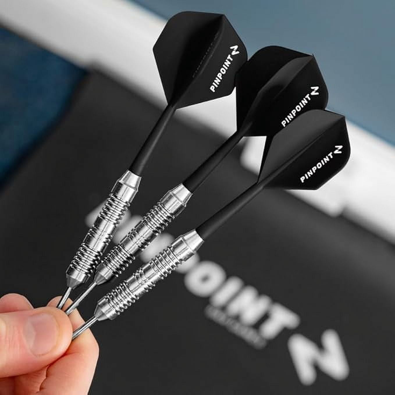 PINPOINT Dart Integrated Shafts and Flights – Durable Plastic Dart Flights with Secure Shaft Attachment for Accurate Performance – Pack of 4