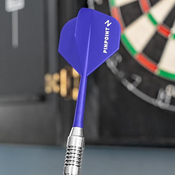 PINPOINT Dart Integrated Shafts and Flights – Durable Plastic Dart Flights with Secure Shaft Attachment for Accurate Performance – Pack of 6