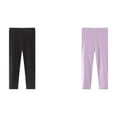 thumbnail image 1 of PINQI 2PCS Baby Elastic Leggings Little Girls Footless Leggings Tight Cotton Thin Leggings Toddler Baby Solid Stretch Trousers Legging Breathable Cotton Blend Girls Pants for All-Day Wear Baby, 1 of 6