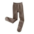 thumbnail image 1 of PINQI 3-14 Years Kids Baby Girls Cotton Lined Warm Full Leggings Knitted Pantihose Stretchy Basic Full Length Pants Pantyhose for Winter Stocking(Khaki,12-14 Years), 1 of 9