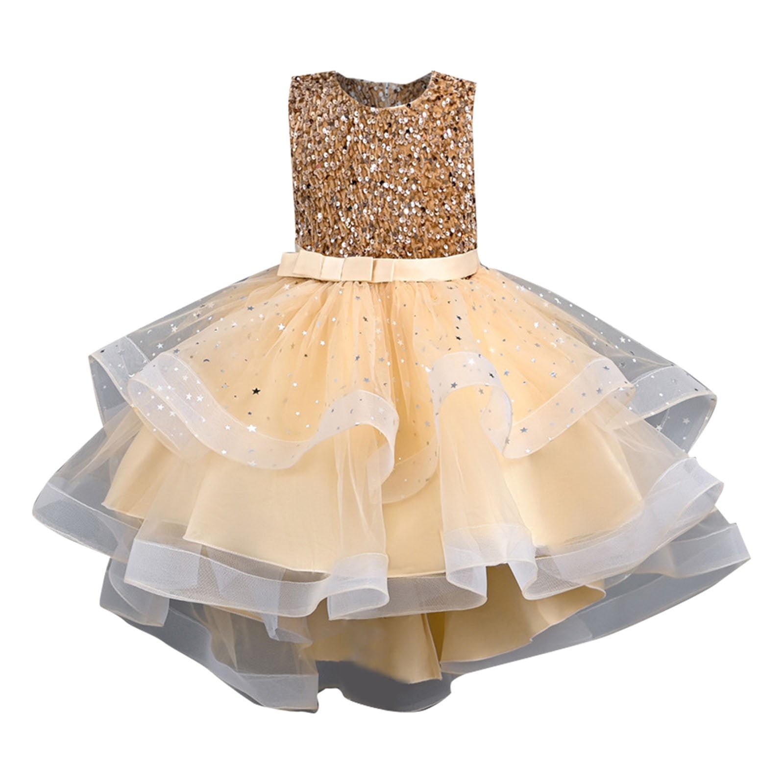 PINQI A Line Dresses for Toddler Kids Girls Summer Sleeveless 