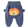 thumbnail image 1 of PINQI Baby Active Leggings Children Toddler Kids Baby Boys Girls Cartoon Animals Print High Waisted Pants Trousers for 6M to 4 Years, 1 of 7