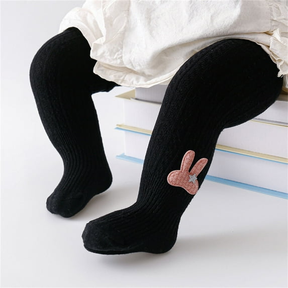 PINQI Baby Breathable Leggings Toddler Kids Baby Girls Knitted Warm Full Leggings Pantihose Stretchy Basic Pants Spring Summer Pantyhose