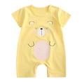 thumbnail image 1 of PINQI Baby Cute Romper 0 to 24 Months Children Boys Girls Cartoon Romper Short Sleeve Cute Animals Jumpsuit Clothes, 1 of 3