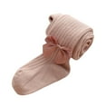 thumbnail image 1 of PINQI Baby Fashion Leggings Toddler Kids Girls Cotton Bow Leggings Knitted Pantihose Stretchy Basic Full Length Pants Pantyhose for Spring Autumn Stocking, 1 of 4