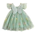 thumbnail image 1 of PINQI Baby Girl Tutu Dress Toddler Girls Sleeveless Snowflake Paillette Princess Dress Dance Princess Dresses Summer Cute Clothes(a-Blue,2-3 Years), 1 of 6