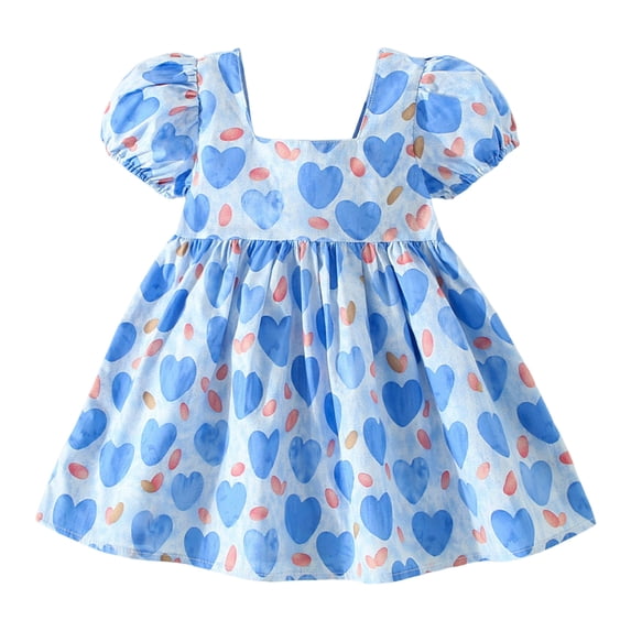 PINQI Baby Midi Blouse Girls Short Sleeves Flower Bow Tie Top Summer Print T-shirt Blouse Tops Casual Clothes for 0 to 18 Months