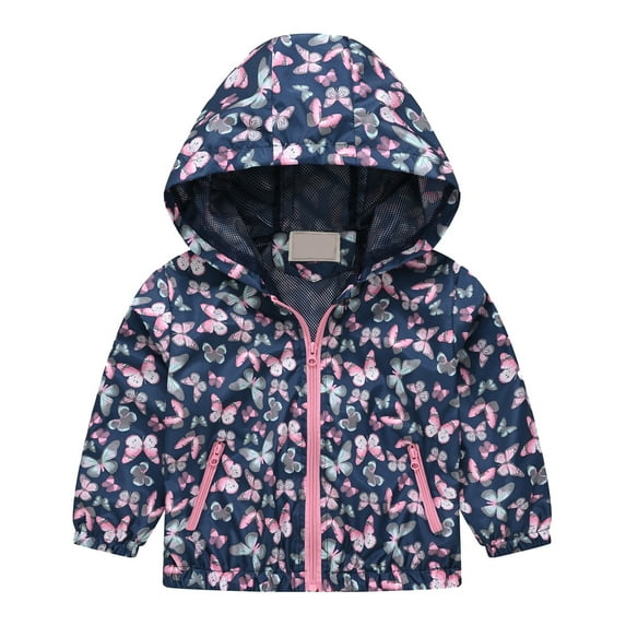 PINQI Baby Sport Jacket Toddler Boys Girls ๐๐ฎ๐ง๐ฌ๐๐ซ๐๐๐ง Jackets Printing Cartoon Hooded Outerwear Spring Autumn Zipper Coats for 1 to 5 Years