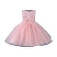 thumbnail image 1 of PINQI Birthday Toddler Girls Dresses Baby Girl Princess Bridesmaid Pageant Gown Birthday Party Wedding Dress Sleeveless Party Dresses, 1 of 4
