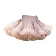 thumbnail image 1 of PINQI Breathable Short Skirts for Kids Girls' Solid Mesh Half Skirt for Daily Party Performance Cute Princess Cake Puffy Skirt for 6M-8 Years, 1 of 5