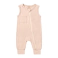 thumbnail image 1 of PINQI Casual Clothes for Baby Cotton Rompers Footless Pajamas Zipper Sleeveless Sleeper Summer Jumpsuit for 0 to 24 Months, 1 of 3
