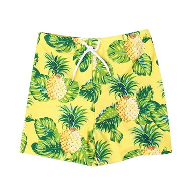 PINQI Child Cartoon Short Pants Kids Toddler Baby Boys Spring Summer Print Cotton Holiday Vest Shorts Beach Swimwear Clothes for 4 to 12 Years