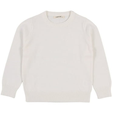 PINQI Child Playwear Blouse Toddler Kids Little Girl Boys Solid Color Basic Pullover Knit Sweater Girls Cotton Pullover Knit Candy Base Layer