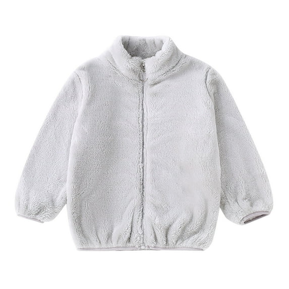 PINQI Children Loose Snowsuit Little/big Kids Boys Girls Solid Color Zipper Long Sleeve Short Collar Winter Warm Coat Daily Outfits Lightweight Outerwear