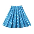thumbnail image 1 of PINQI Children Skirts for Birthday Kids Toddler Baby Girls Spring Summer Polka Dot Cute Cotton Skirts Clothes for 3-8 Years(Blue,3-4 Years), 1 of 3