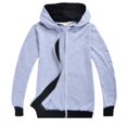 thumbnail image 1 of PINQI Clearance Coats Warm Winter Jackets Children's Cardigan Zipper Cotton Jacket Solid Color Spring and Autumn Thin Windbreaker Spring Fall Jackets for Kids(Grey,11-12 Years), 1 of 1