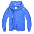 thumbnail image 1 of PINQI Clearance Coats Warm Winter Jackets Children's Cardigan Zipper Cotton Jacket Solid Color Spring and Autumn Thin Windbreaker Spring Fall Jackets for Kids(Blue,9-10 Years), 1 of 9