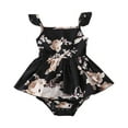 thumbnail image 1 of PINQI Cute Loungewear Set for Kid Baby Girl Clothes Sleeveless Sunflower Floral Romper Jumpsuit Cute Baby Girl Clothes for 0 to 18 Months, 1 of 3