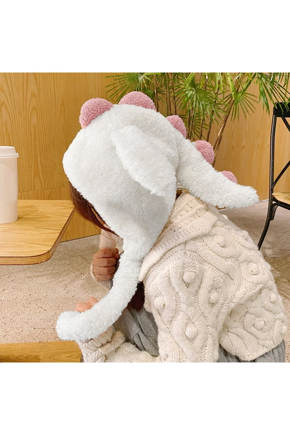 Dinosaur Hat with Moving Ears Clearance Cute Animal Hat with Movable Flapping Ears Adorable Green Dinosaur Cap for Women Girls and Kids Christmas and Holiday Parties