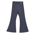 thumbnail image 1 of PINQI Girls Flare Leggings Bell Bottom Pants Summer Children's Wide Leg Leggings High Waisted Large Teen Girls Bell Bottoms(Grey-2,10-11 Years), 1 of 5