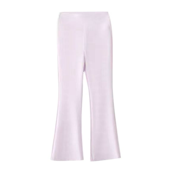 PINQI Girls Flare Leggings Bell Bottom Pants Summer Children's Wide Leg Leggings High Waisted Large Teen Girls Bell Bottoms(Pink-3,5-6 Years)