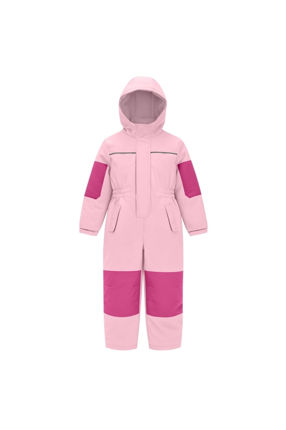 Girls One Piece Snowsuits Winter Waterproof Insulated Snowboard Snow Suits Teen Kids Padded Windproof Ski Bib Overall