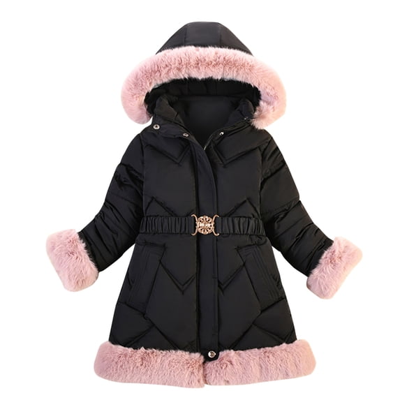 PINQI Kids Cartoon Coat Fashion Coat Children Winter Jacket Coat Boy Jacket Warm Hooded Kids Clothes with Pockets for 4 to 6Years