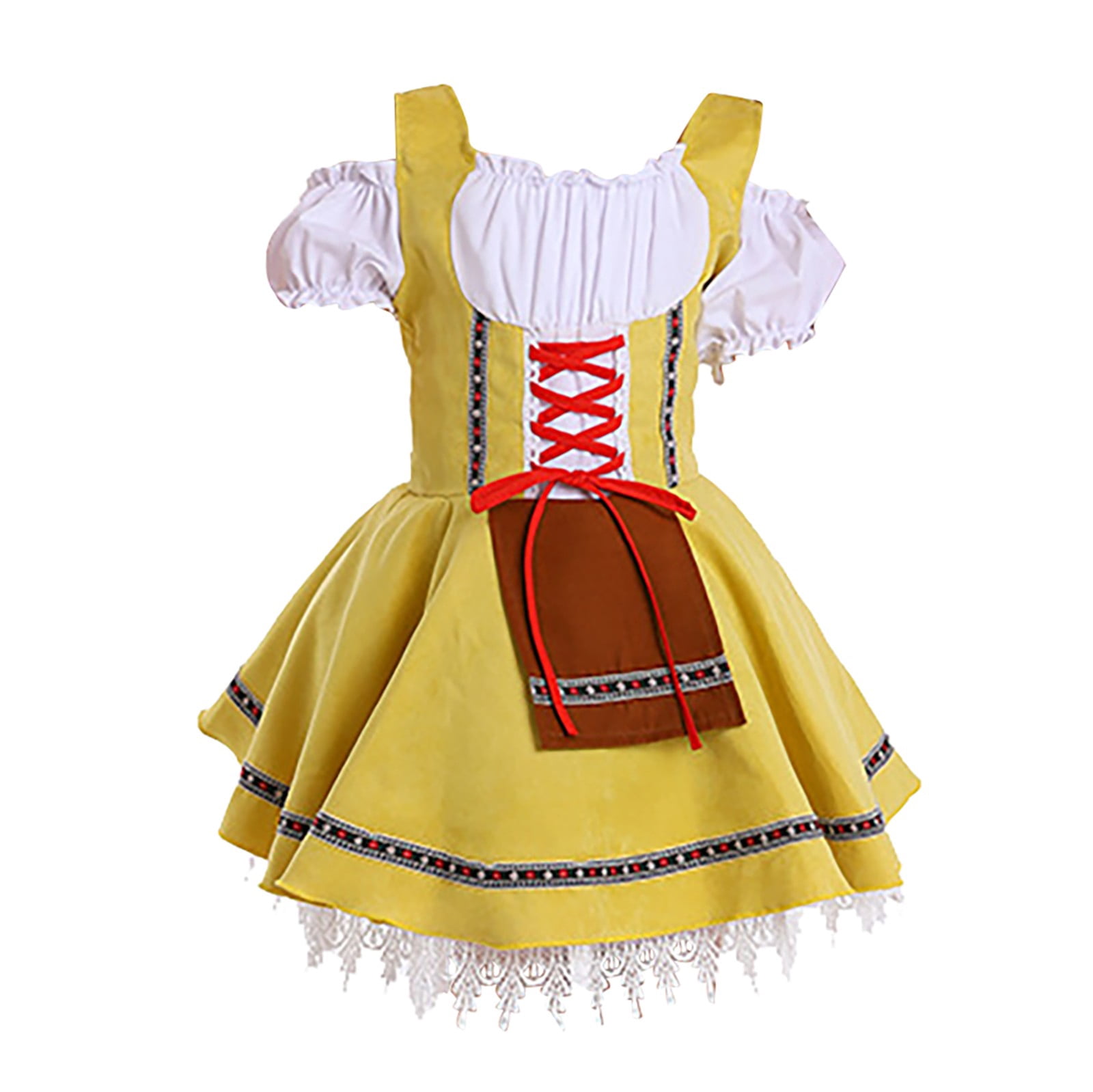 German Ruffles PINQI Kids Girl's German Traditional Oktoberfest Oktoberfest Skirt ...