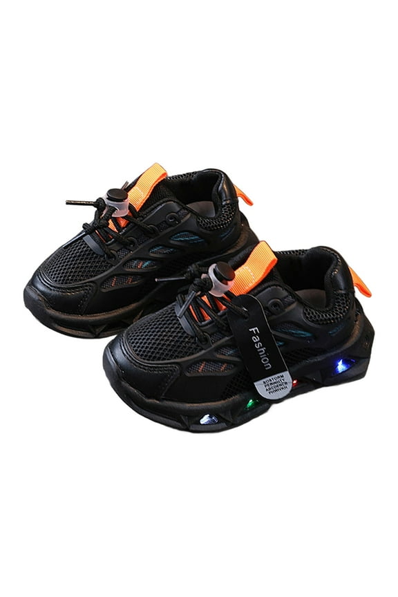Kids Light Up Sneakers Boys Girls Soft Sole Breathable Sport Shoes LED Glowing Luminous Tennis Sneakers for Outdoor