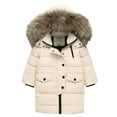 thumbnail image 1 of PINQI Kids Winter Waterproof Parka Coats Kids Padded Quilted Puffer Jackets Boys Girls Insulated Snow Ski down Outwear, 1 of 5