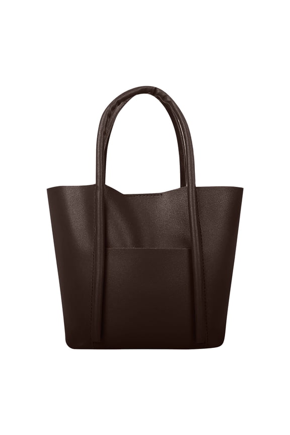 Large Tote Bag for Women Work Solid Color Large Capacity Shoulder Bag Ladies Fashion Leather Travel Purses and Handbags(A,One Size)