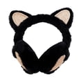 thumbnail image 1 of PINQI Men's Autumn Ear Warmer Winter Warm Earmuffs Are Soft and Warm Knitted Plush Earmuffs for Cold Weather Outdoor Activities(Black,One Size), 1 of 4
